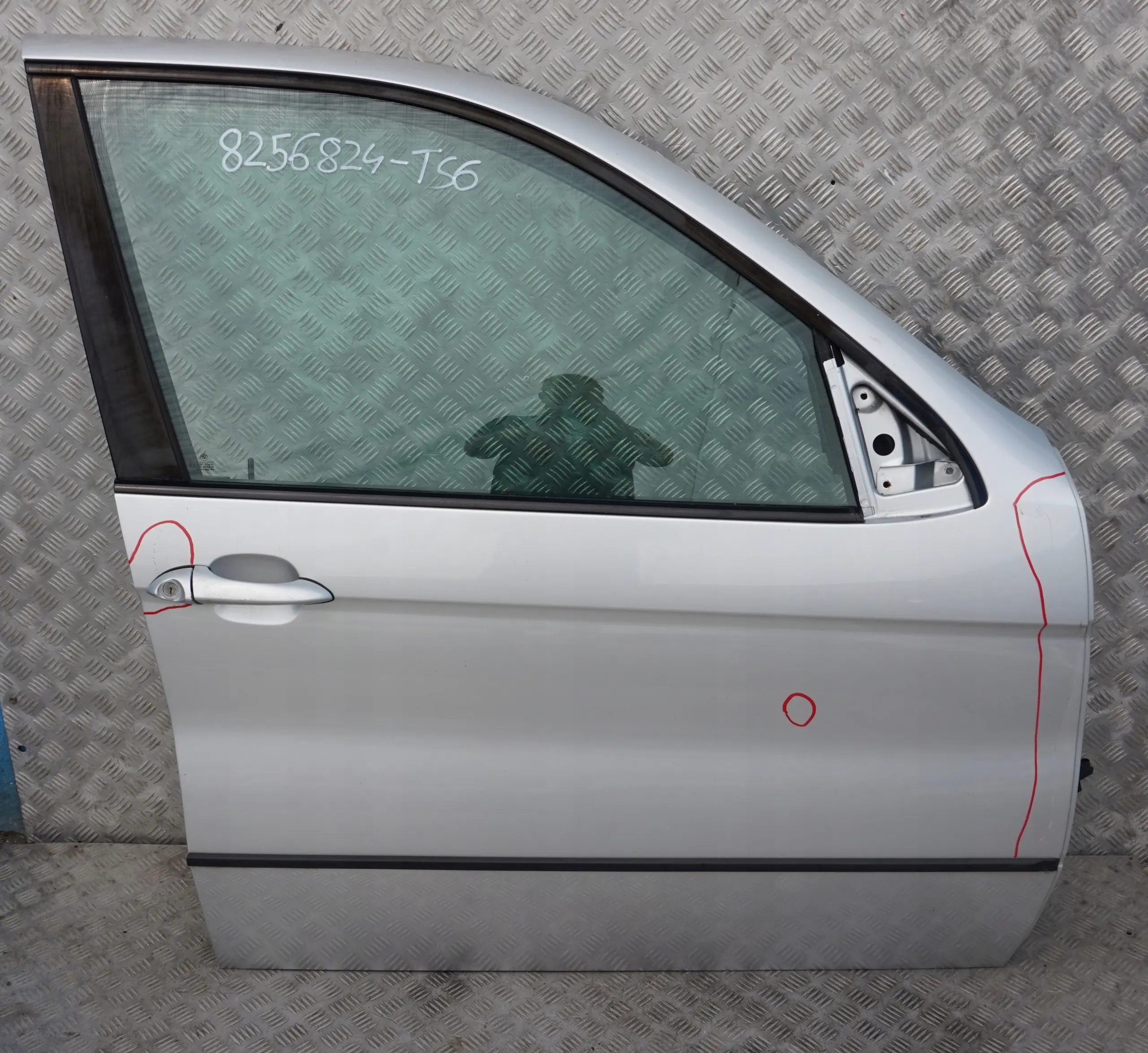 BMW 6 E53 Puerta Delantera Derecha Titansilber Titan Silver Metallic - 354