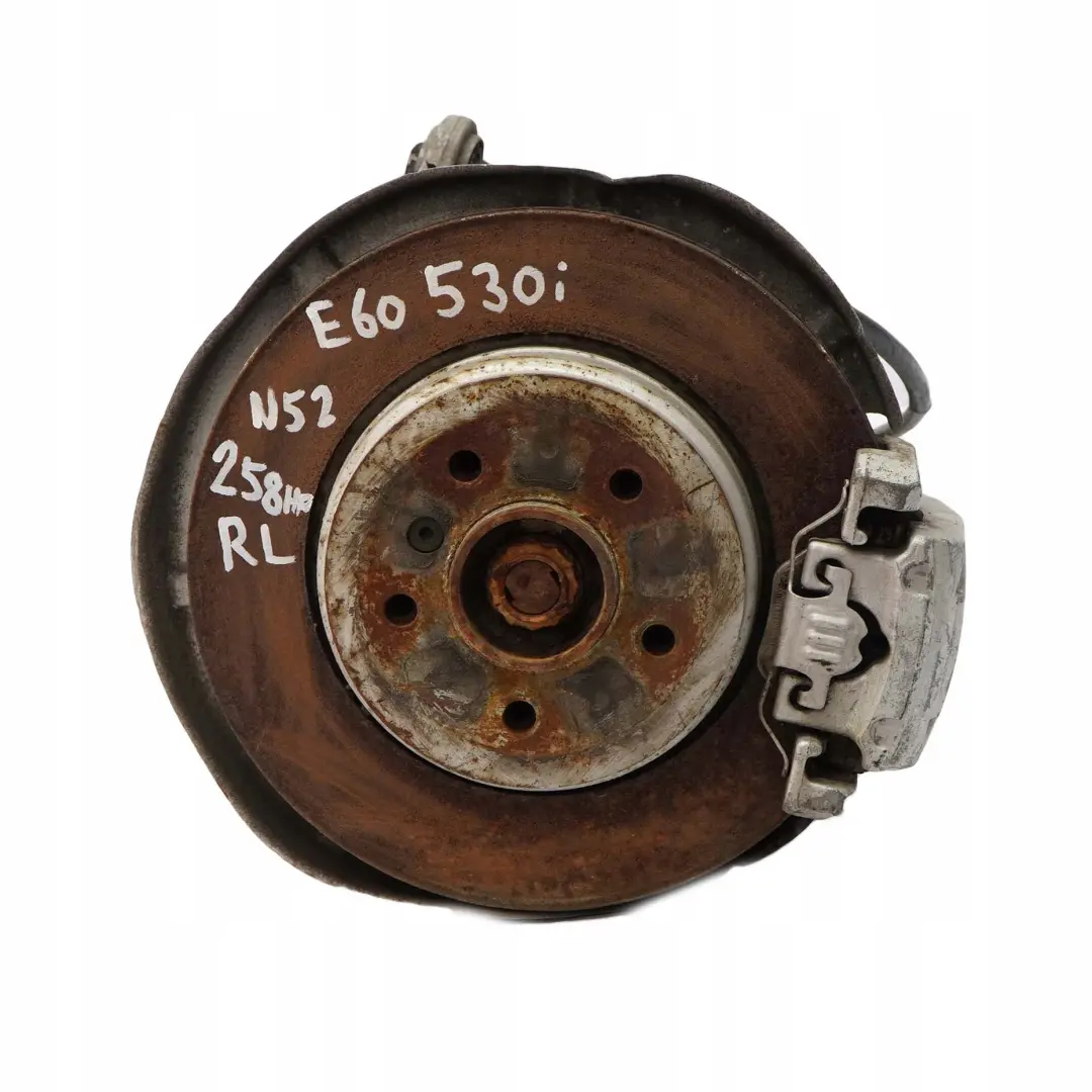 N52 Trasero Izquierdo Cubo Pierna Portador Pinza De Disco De Freno para BMW E60 530i con número de pieza 6770905 BMW E60 530i N52 Trasero Izquierdo Cubo Pierna Portador Pinza De Disco De Freno - SKU 6770905-17 - Número de pieza 6770905