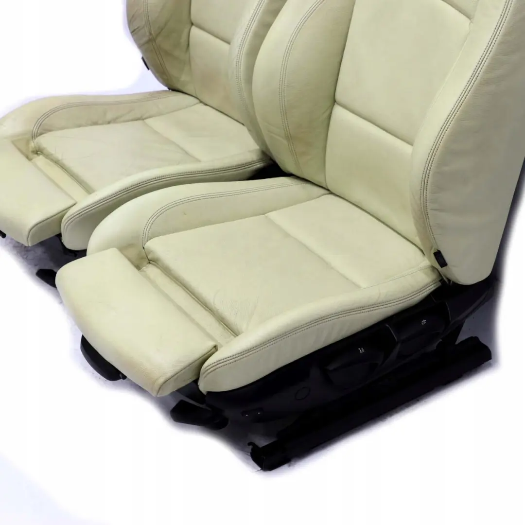 BMW Convertible Cabrio Heated M Sport Lemon Leather Interior Seats Door Card - SKU E88 M Sport Lemon Leather Seats - Part number E88