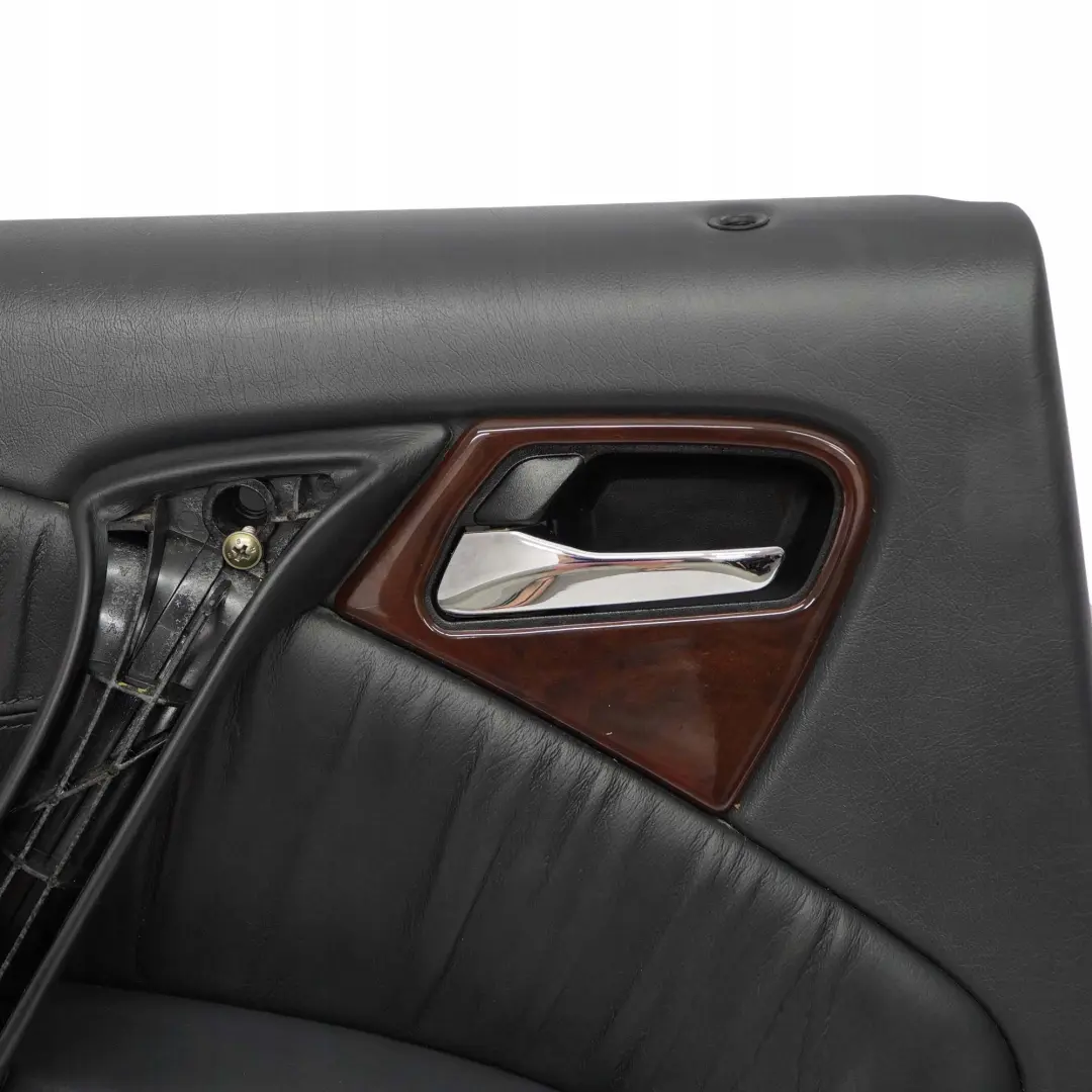  Mercedes-Benz ML W163 Rear Left N/S Door Card Trim Panel Black Leather - SKU A1637301970 - Part number A1637301970