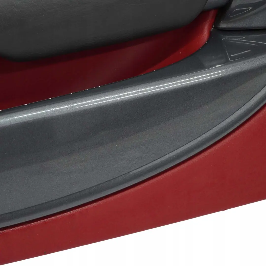 BMW Mini R50 Front Right O/S Door Card Trim Tartan Red Leather Anthracite - SKU 7113436 - Part number 7113436