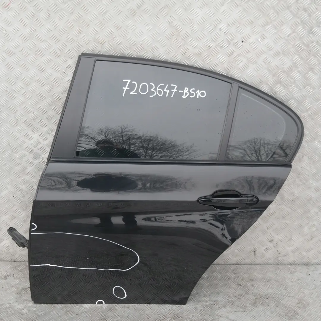 BMW 3 E90 LCI Lato Conducente Portiera Posteriore SX Black Zaffiro Metallico - SKU 7203647-BS10 - Numero di parte 7203647