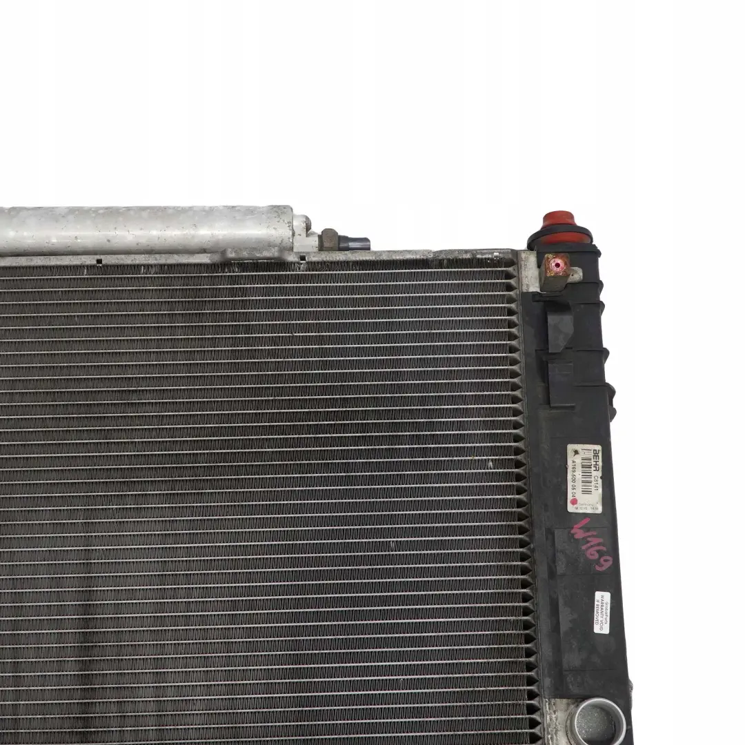 Mercedes-Benz A B Class W169 W245 Water Cooling Coolant Radiator to with Part number A1695000504 Mercedes-Benz A B Class W169 W245 Water Cooling Coolant Radiator - SKU A1695000504 - Part number A1695000504