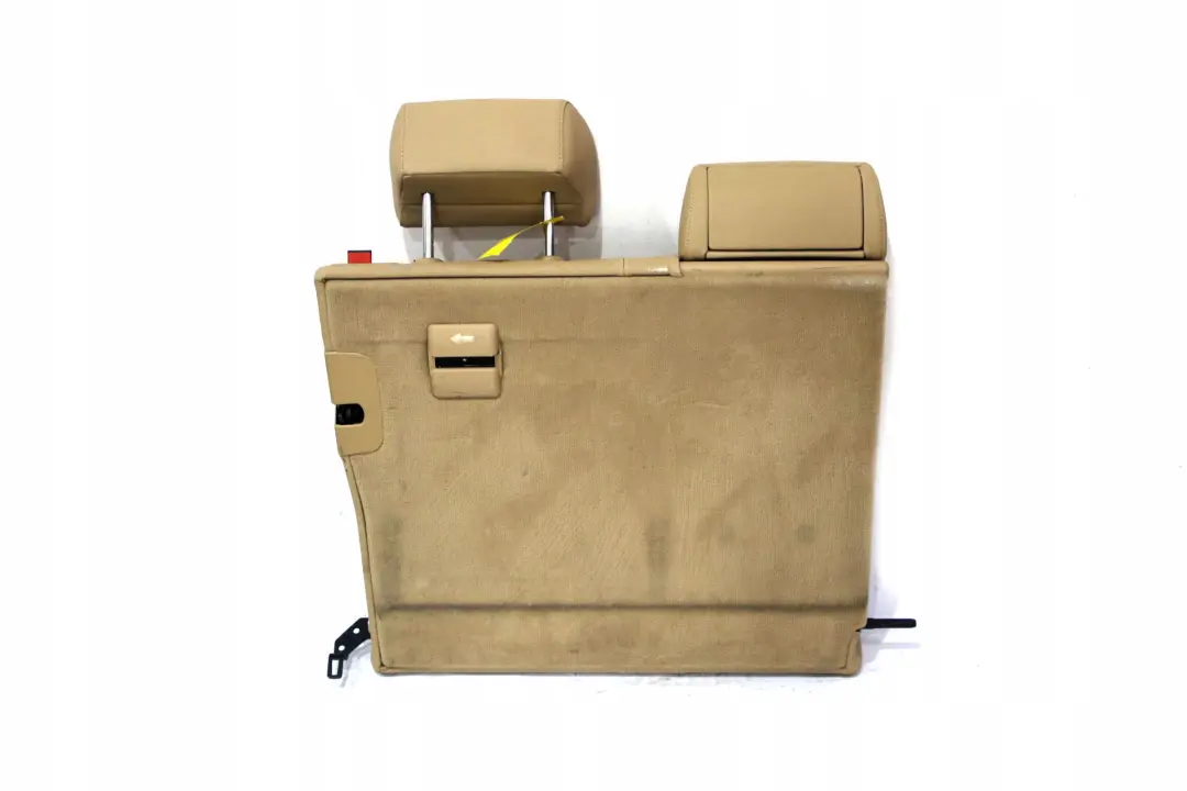 BMW 5 Series E61 Touring Rear Left N/S Seat Back Cover Backrest Beige Leather - SKU 7125231 - Part number 7125231