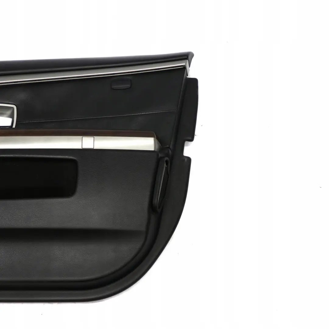 BMW 7 er E65 E66 Türverkleidung Abdeckung Vorne Rechts Leder Nasca Schwarz - SKU 9154458 - Teilenummer 9154458