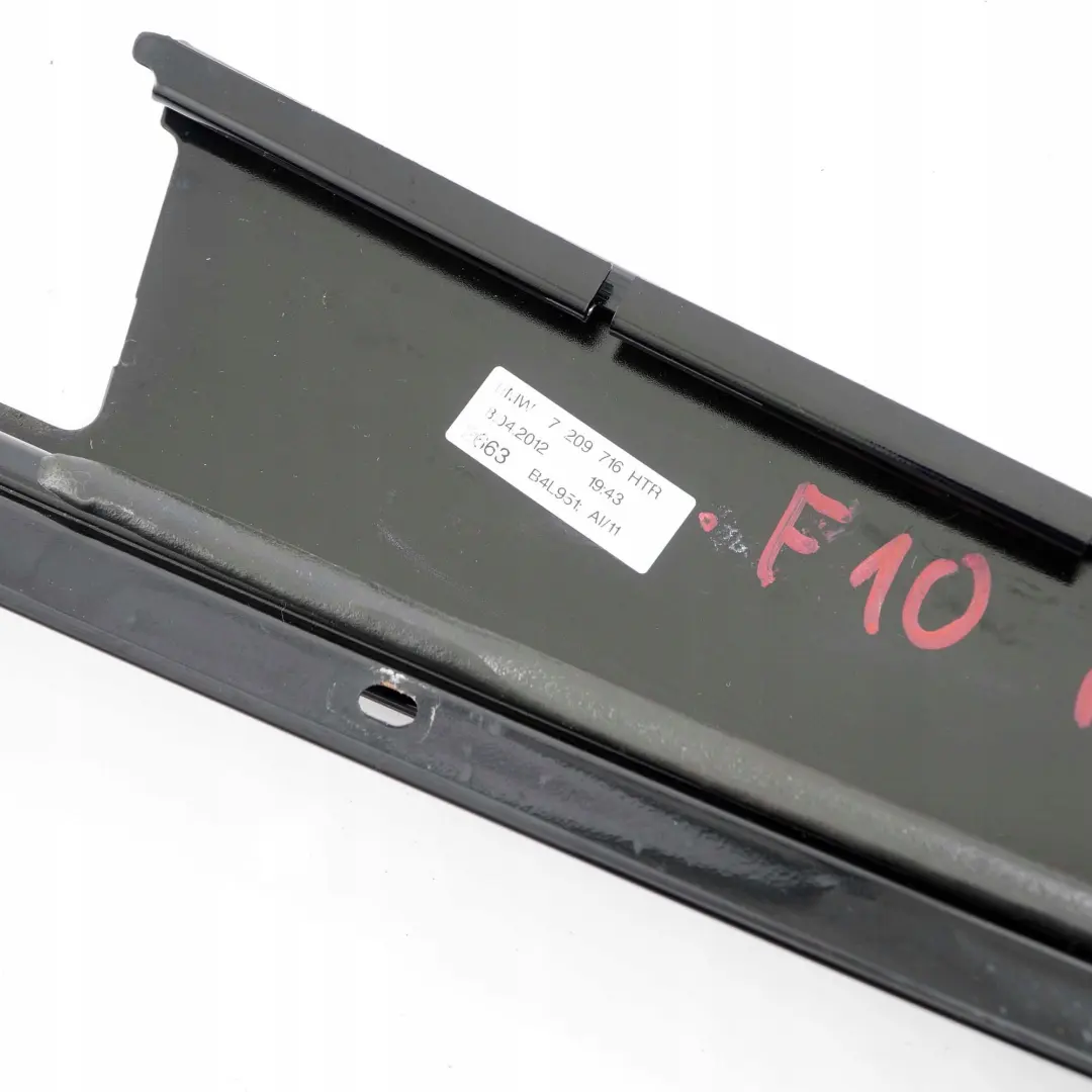 BMW F10 F11 Finisher B-Pillar Trim Cover Right Rear Door O/S Glanzschwarz - SKU 7209716 - Part number 7209716
