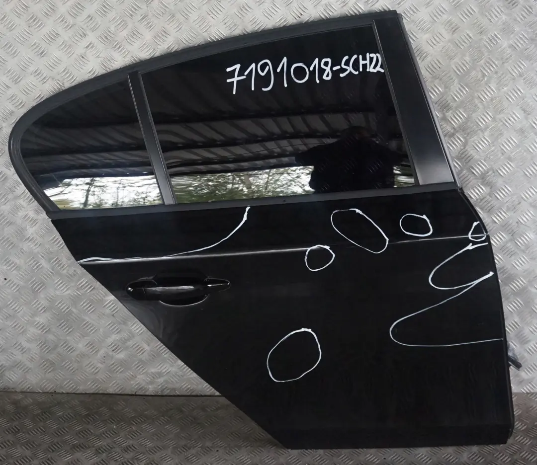 BMW 1 er 20 E87 LCI Beifahrer Tür hinten rechts Schwarz 2 - SKU 7191018-SCH22 - Teilenummer 7191018