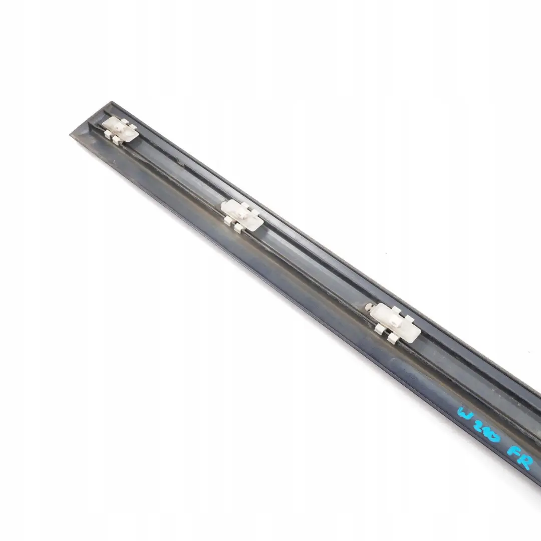 Mercedes-Benz E W210 Front Right Door O/S Trim Strip Moulding Tanzanite Blue to with Part number A2106900482 Mercedes-Benz E W210 Front Right Door O/S Trim Strip Moulding Tanzanite Blue - SKU A2106900482-TB - Part number A2106900482