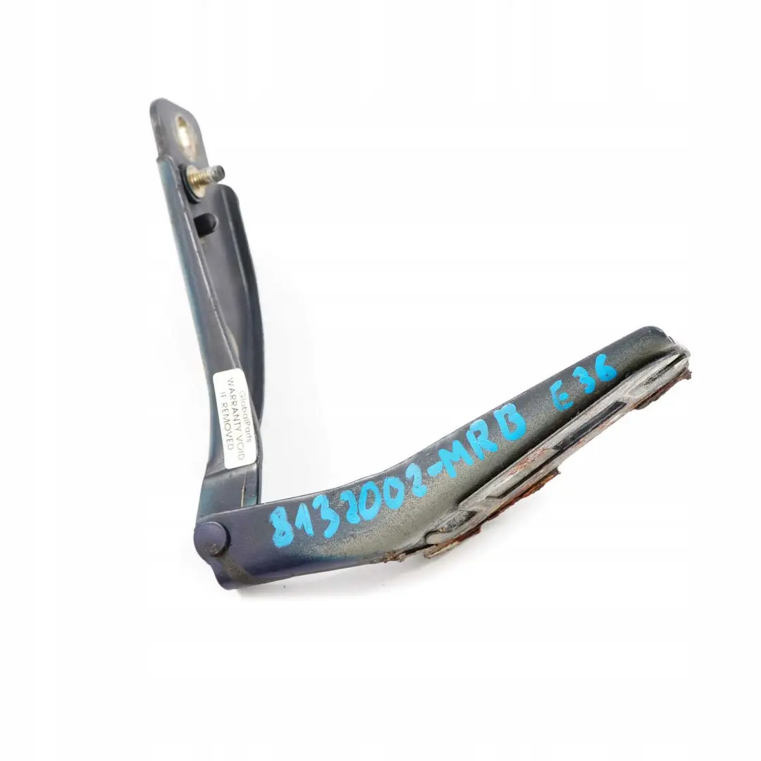 Zawias maski silnika prawy Montreal Blue do BMW E36 o numerze 8132002 BMW E36 Zawias maski silnika prawy Montreal Blue - SKU 8132002-MRB - Numer Części 8132002