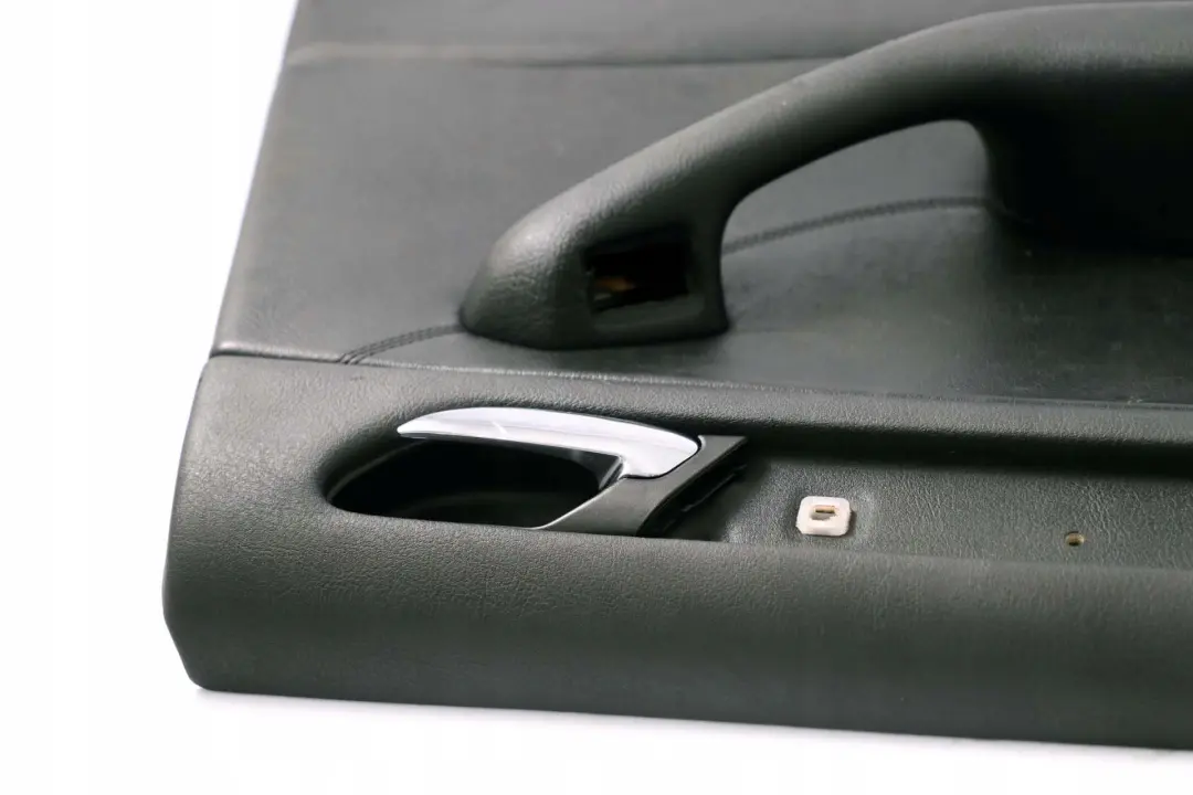 BMW 3 E46 Saloon Rear Left N/S Trim Panel Door Card Leather Montana Black - SKU 8224535 - Part number 8224535