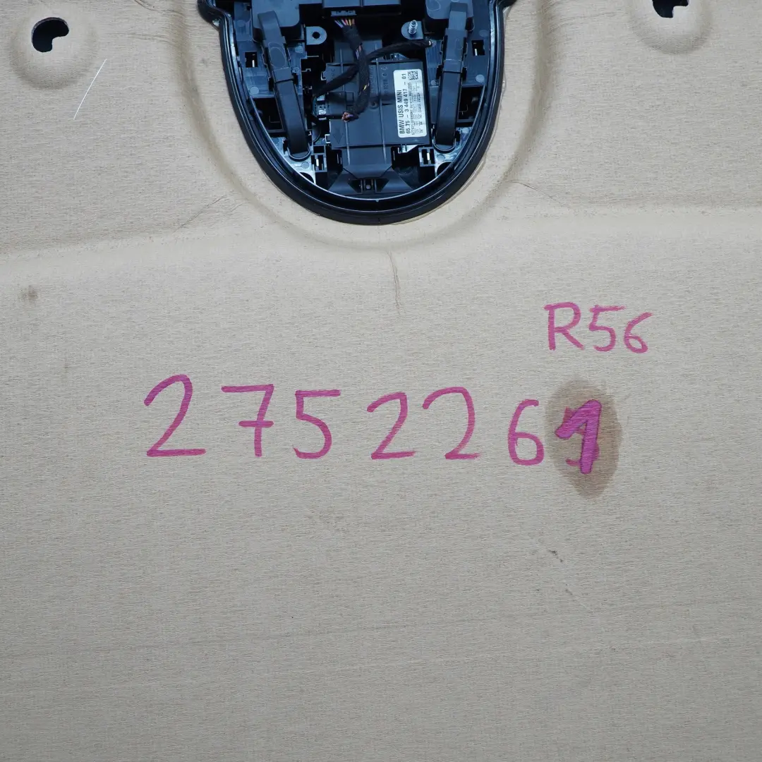 Headlining Headliner Roof Lining Carbon Black POLSKA to Mini Cooper One R56 with Part number 2752261 Mini Cooper One R56 Headlining Headliner Roof Lining Carbon Black POLSKA - SKU 2752261 - Part number 2752261