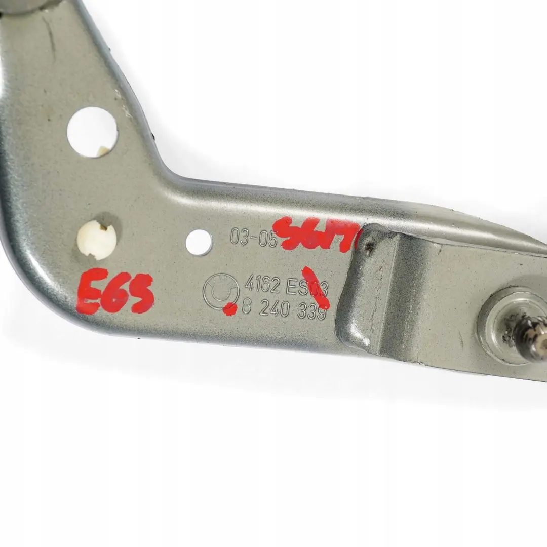 Zawias bagażnika lewy Schiefergruen do BMW E65 o numerze 8240339 BMW E65 Zawias bagażnika lewy Schiefergruen - SKU 8240339-SGM - Numer Części 8240339