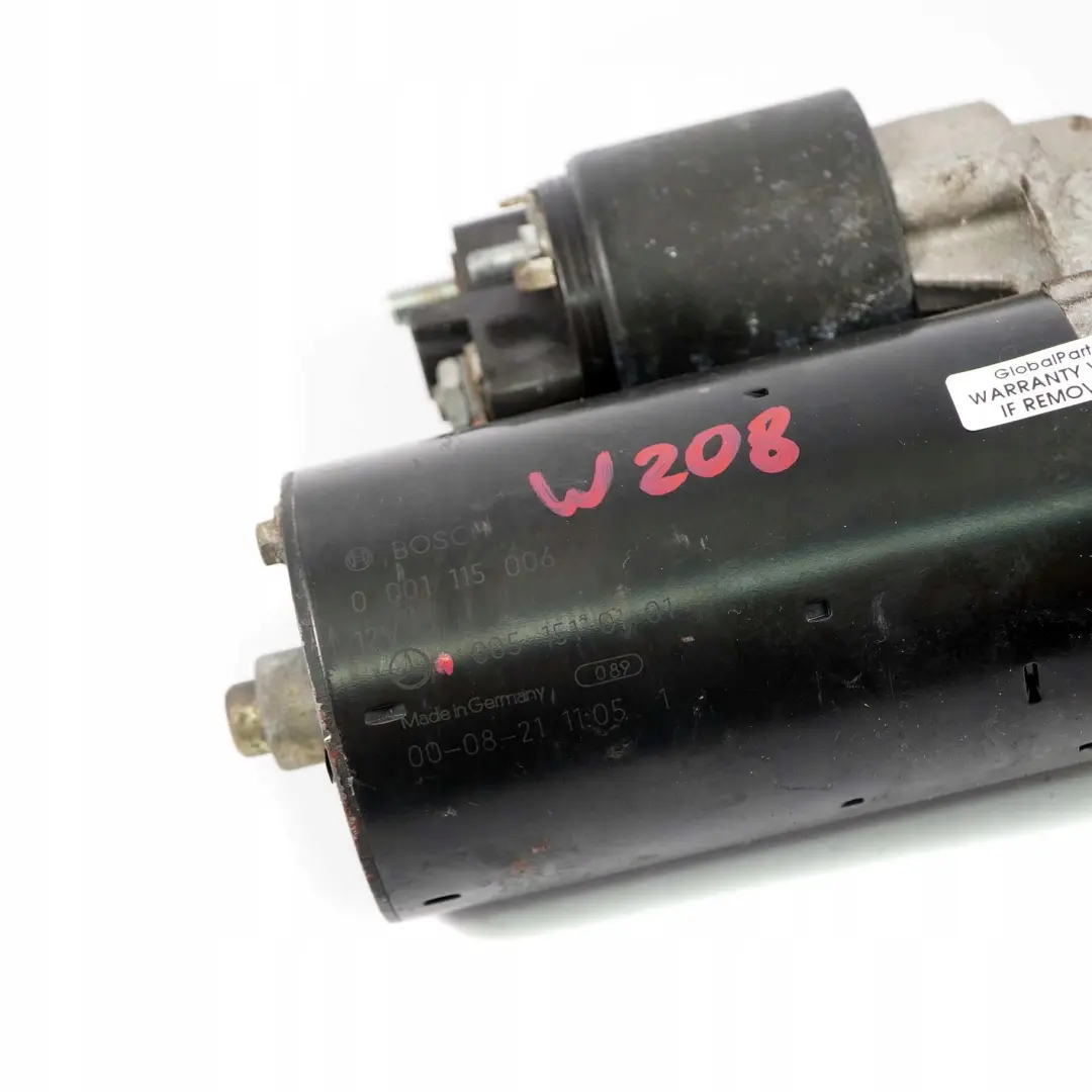  Mercedes-Benz W202 W203 W208 W220 M112 M113 Engine Starter Motor - SKU rhd-A0051510101 - Part number A0051510101