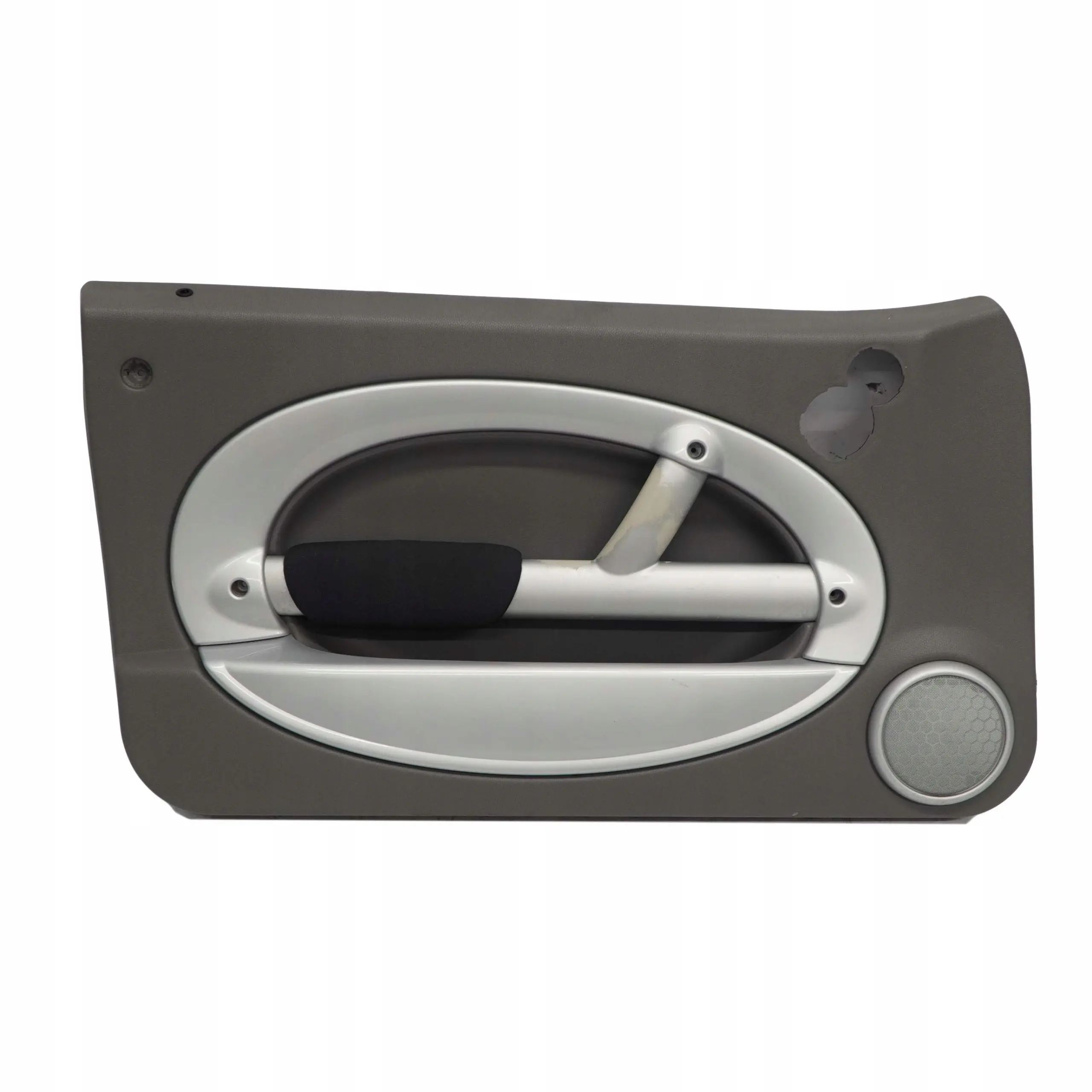 Mini R50 Pannello Porta Decorazione Frontale SX Grigio Argento Tessuto