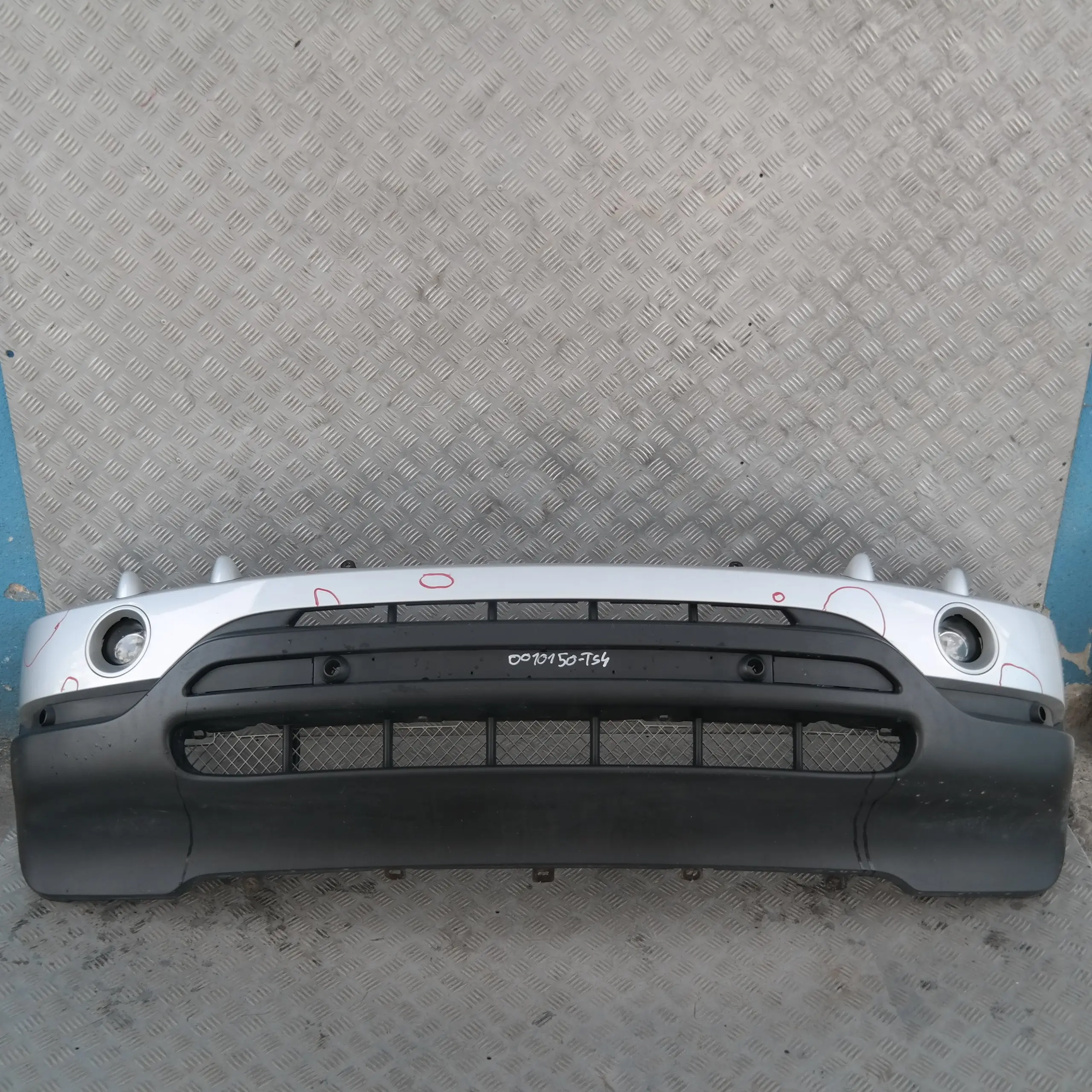 BMW X5 Series 4 E53 Front Bumper Panel PDC Titansilber Titan Silver Metallic 354