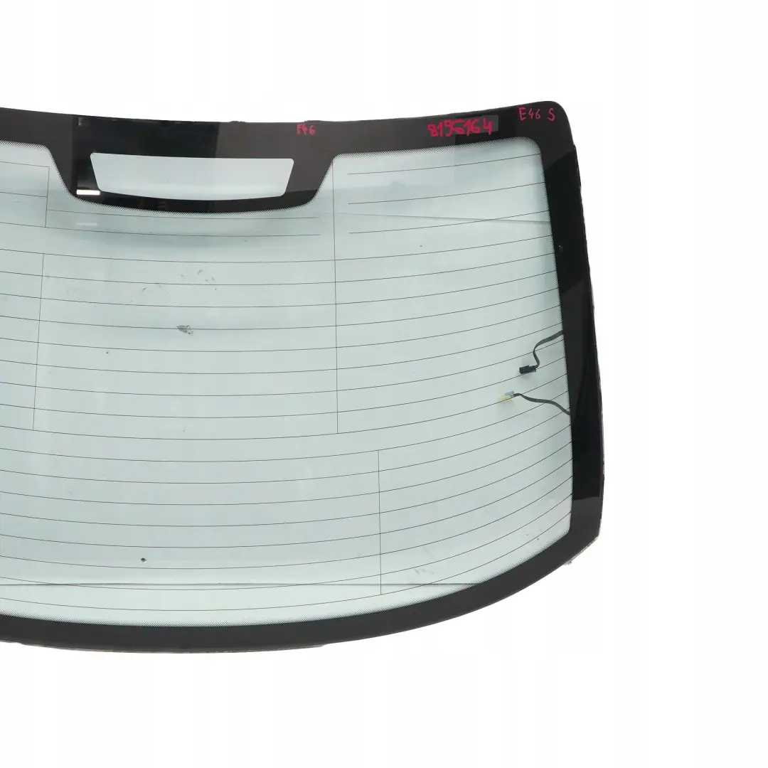 BMW 3 Series E46 Saloon Rear Tailgate Boot Trunk Lid Window Glass AS2 - SKU 8196164 - Part number 8196164