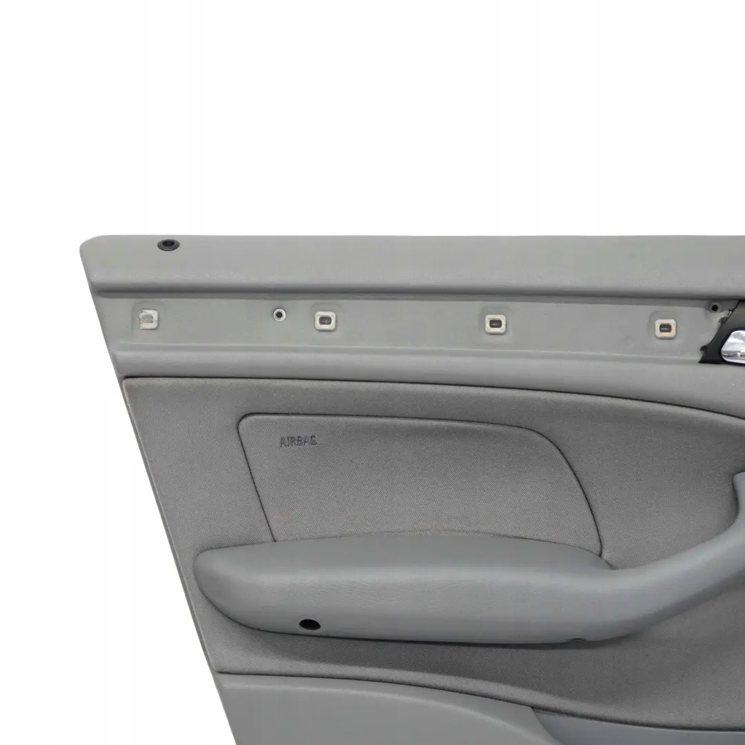 BMW 3 E46 Saloon Touring Front Left N/S Trim Panel Door Card Cloth Fabric Grey - SKU 7043053 - Part number 7043053