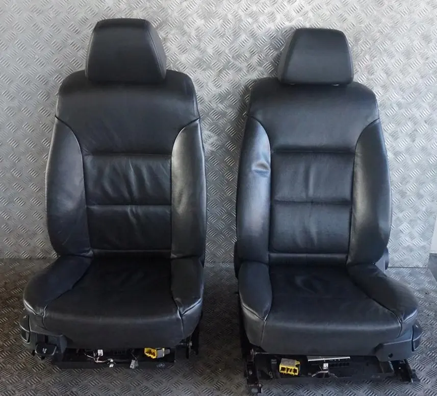 Leather Interior Seats With Door Cards to BMW 5 Series Black with Part number e60 BMW 5 Series Black Leather Interior Seats With Door Cards - SKU rhd-E60 Black Leather Seats - Part number e60