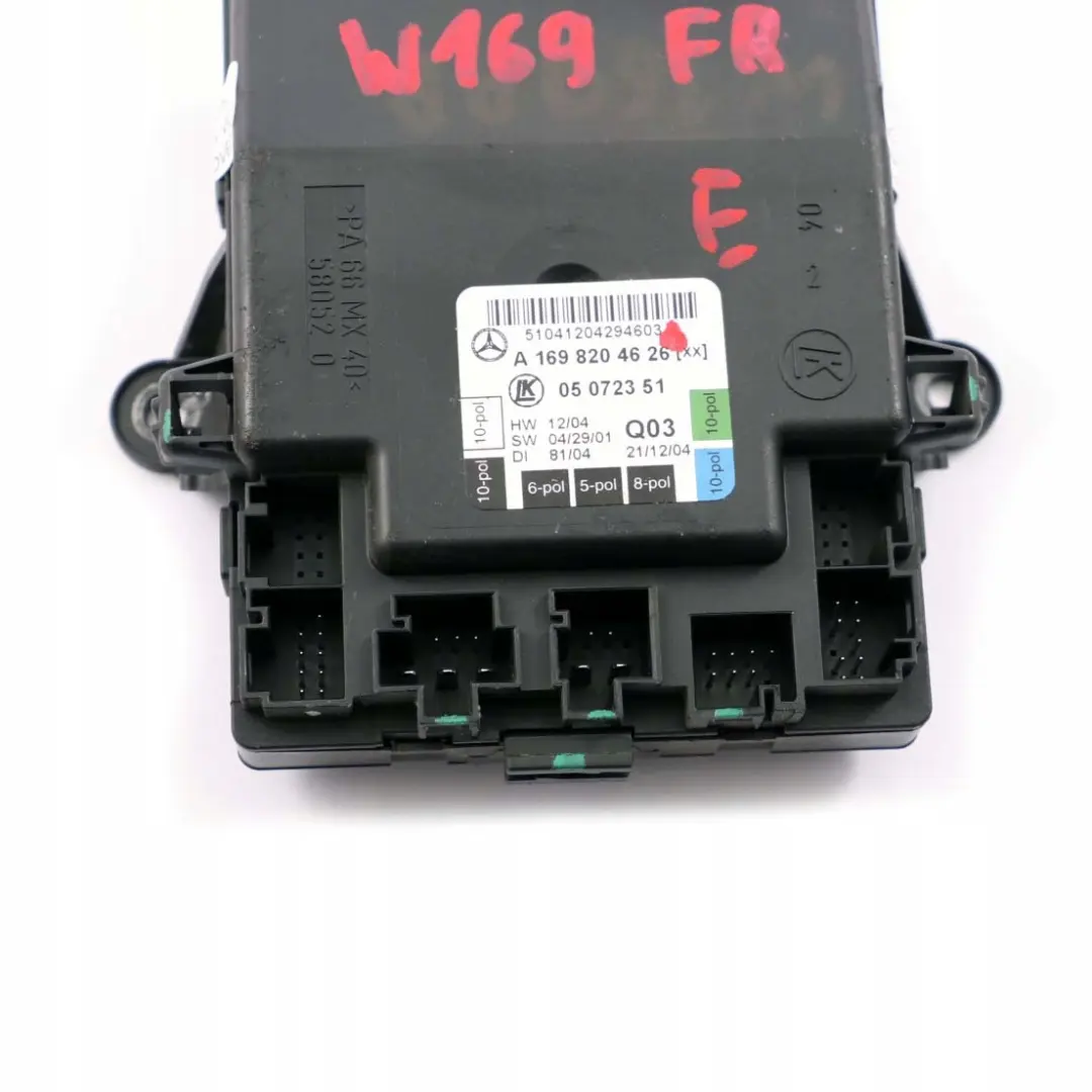 Porta anteriore destra Modulo Unit? controllo O/S per Mercedes W169 con numero di parte A1698204626 Mercedes W169 Porta anteriore destra Modulo Unit? controllo O/S - SKU A1698204626 - Numero di parte A1698204626