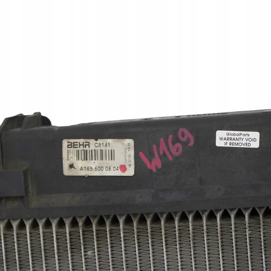  Mercedes-Benz A B Class W169 W245 Water Cooling Coolant Radiator - SKU A1695000504 - Part number A1695000504