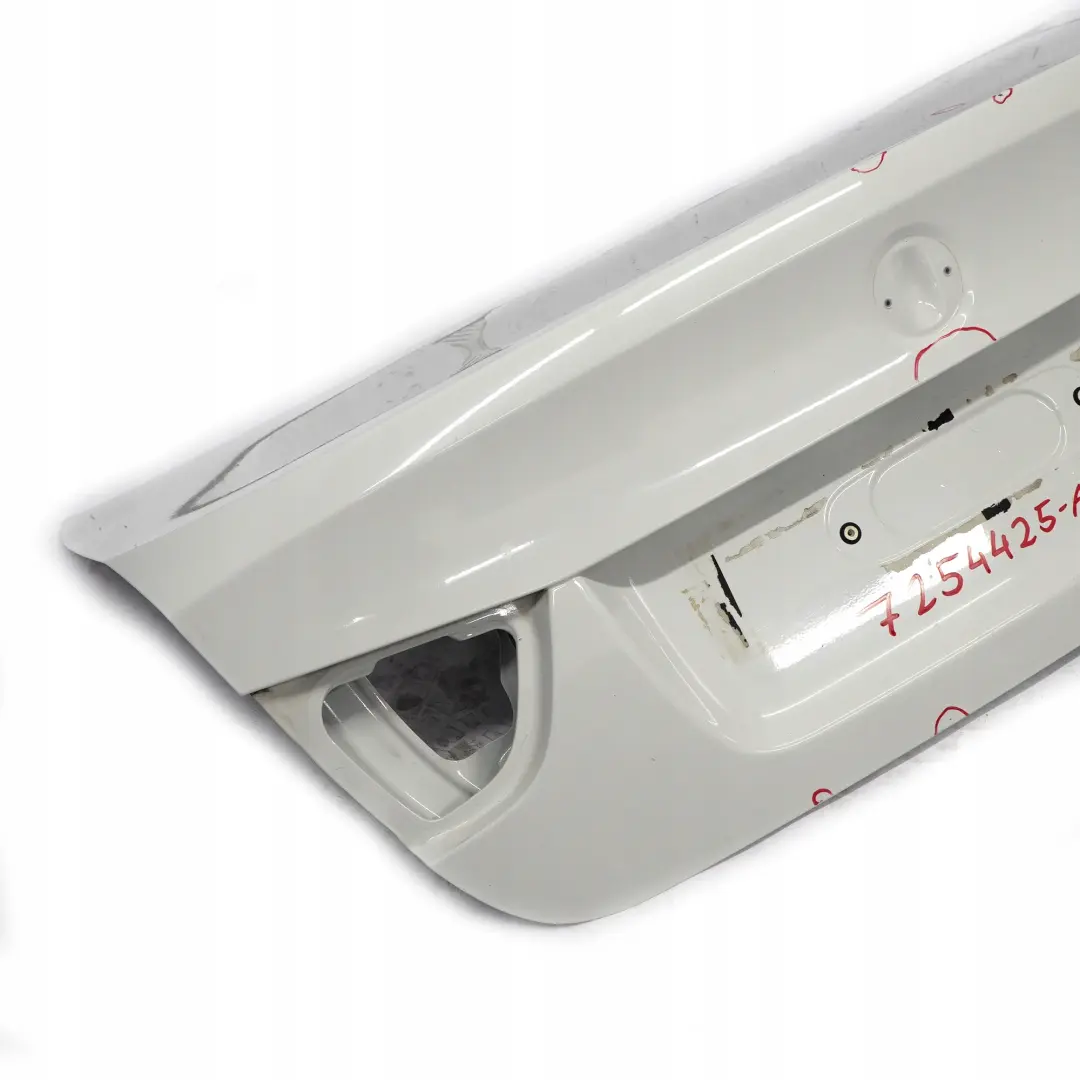 Trunk Boot Lid Tailgate Bootlid Alpinweiss White - 300 to BMW 3 E90 LCI Rear with Part number 7254425 BMW 3 E90 LCI Rear Trunk Boot Lid Tailgate Bootlid Alpinweiss White - 300 - SKU 7254425-AW - Part number 7254425