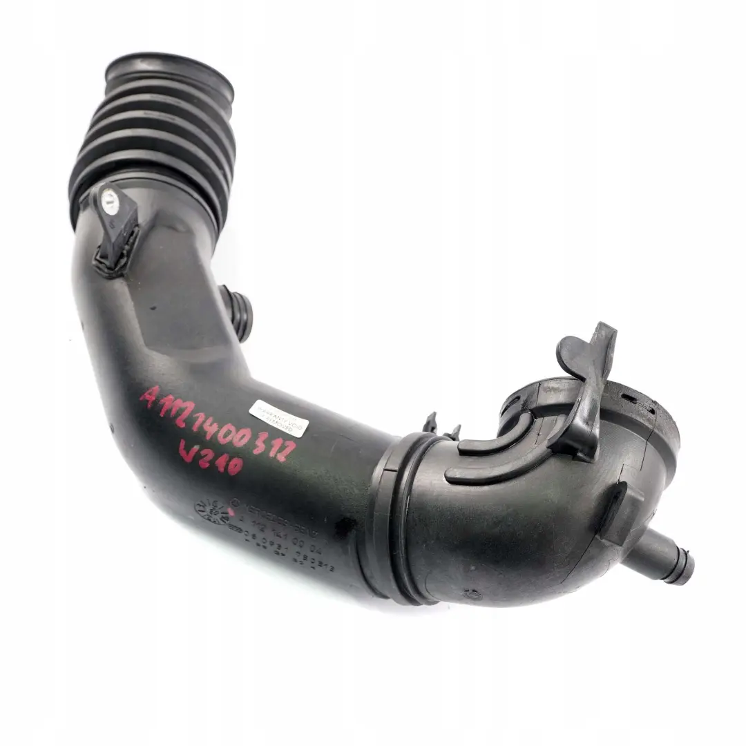 Mercedes-Benz E-Class W210 M112 Petrol Air Intake Hose Pipe Tube A1121410004 to with Part number A1121400312 Mercedes-Benz E-Class W210 M112 Petrol Air Intake Hose Pipe Tube A1121410004 - SKU A1121400312 - Part number A1121400312
