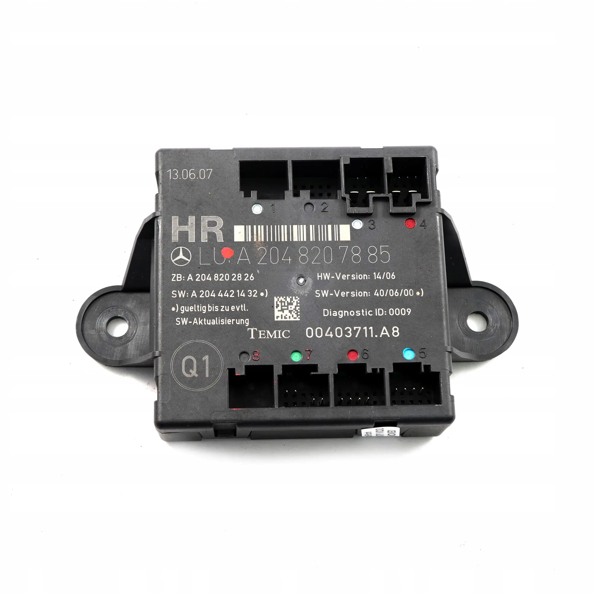 Mercedes-Benz Clase C W204 Rear Right Door Control Unit Module A2048207885