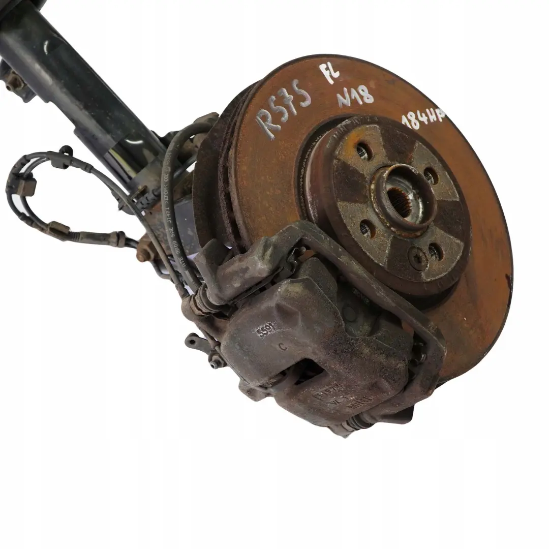 Front Left N/S Spring Strut Suspension Leg Brake Hub to Mini Cooper S R57 Cabrio with Part number 6789553 Mini Cooper S R57 Cabrio Front Left N/S Spring Strut Suspension Leg Brake Hub - SKU 6789553 - Part number 6789553