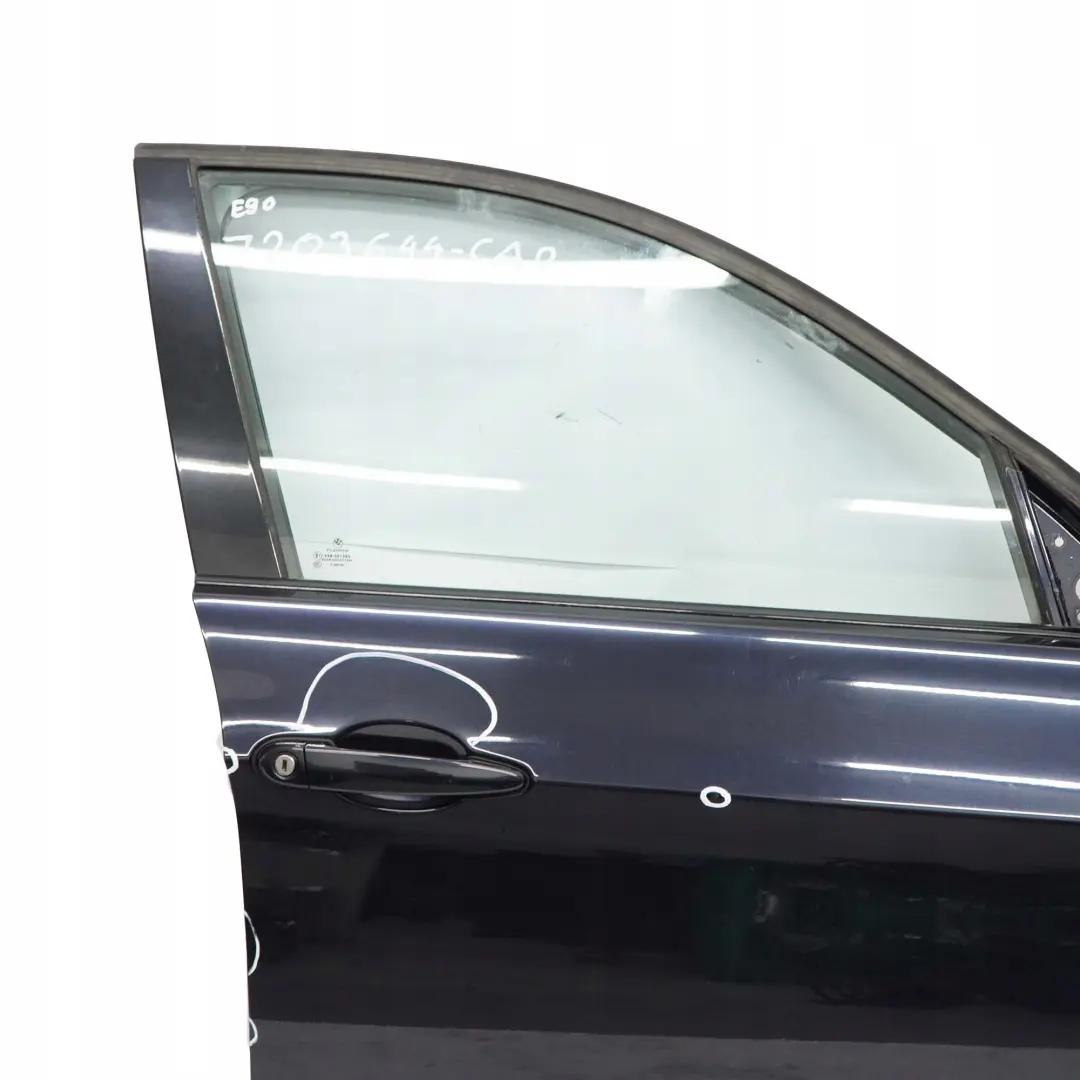 BMW E90 E91 Porta Anteriore Destra Nero Carbone Nero Metallizzato - 416 - SKU 7203644-CAR - Numero di parte 7203644