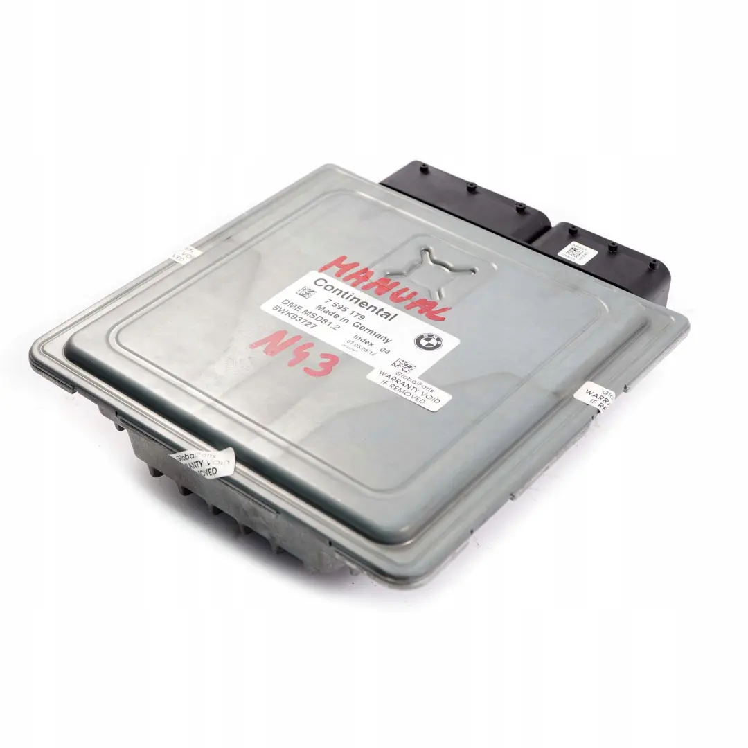BMW E81 E87 LCI E90 E91 Petrol N43 Unité Contrôle Moteur ECU DME Manuel - SKU 7595179 - Numéro de pièce 7595179