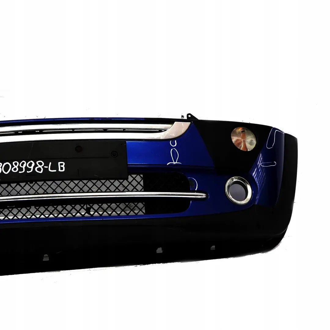 Mini Cooper Cabrio R50 R52 Parachoques delantero completo Azul Rayo - A63 - SKU 0308998-LB - Número de pieza 0308998