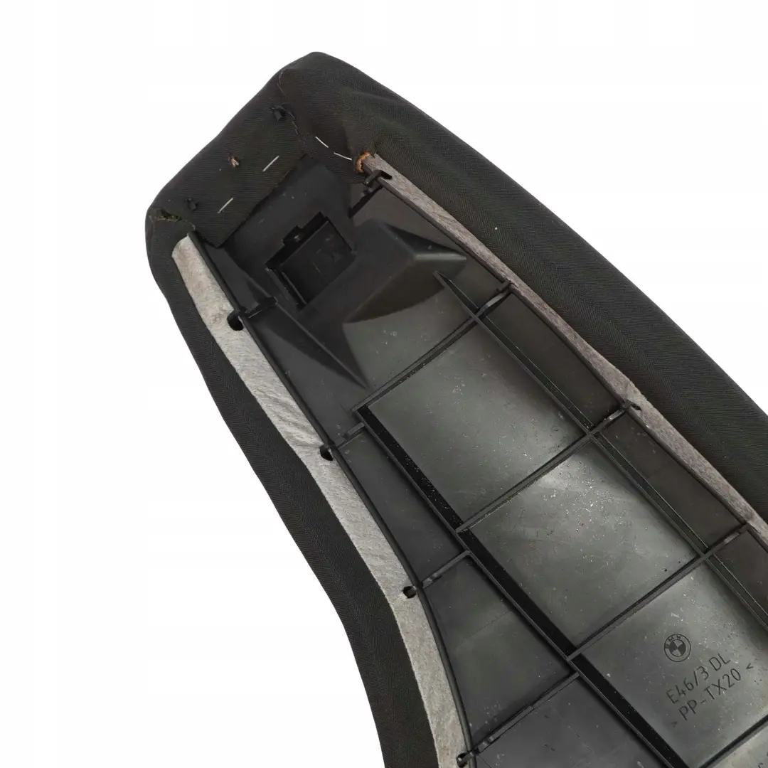 Asiento Trasero Derecho Lateral Panel Acabado Tela Antracita para BMW E46 Touring con número de pieza 7046824 BMW E46 Touring Asiento Trasero Derecho Lateral Panel Acabado Tela Antracita - SKU 7046824 - Número de pieza 7046824