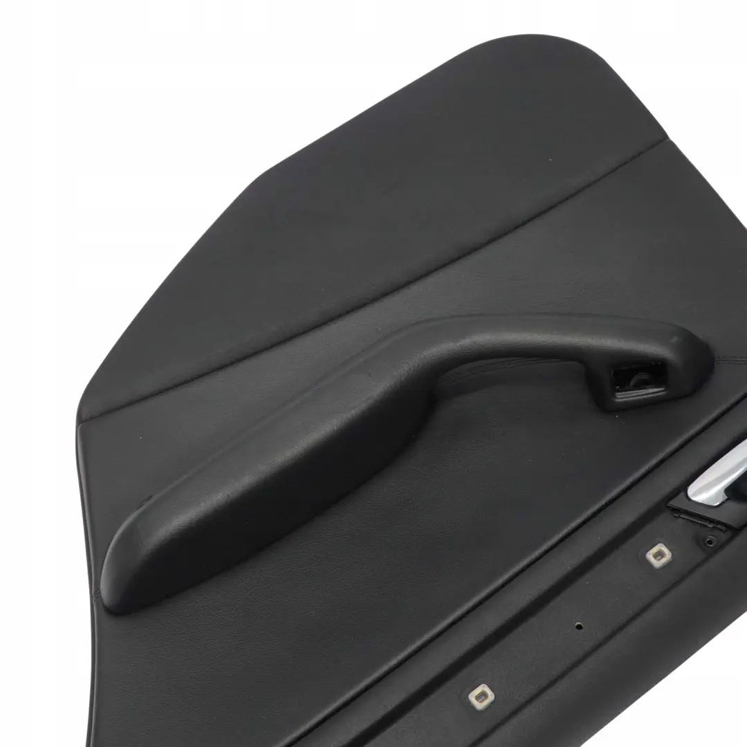 BMW 3 E46 Saloon Rear Right O/S Trim Panel Door Card Leather Montana Black - SKU 8224536 - Part number 8224536