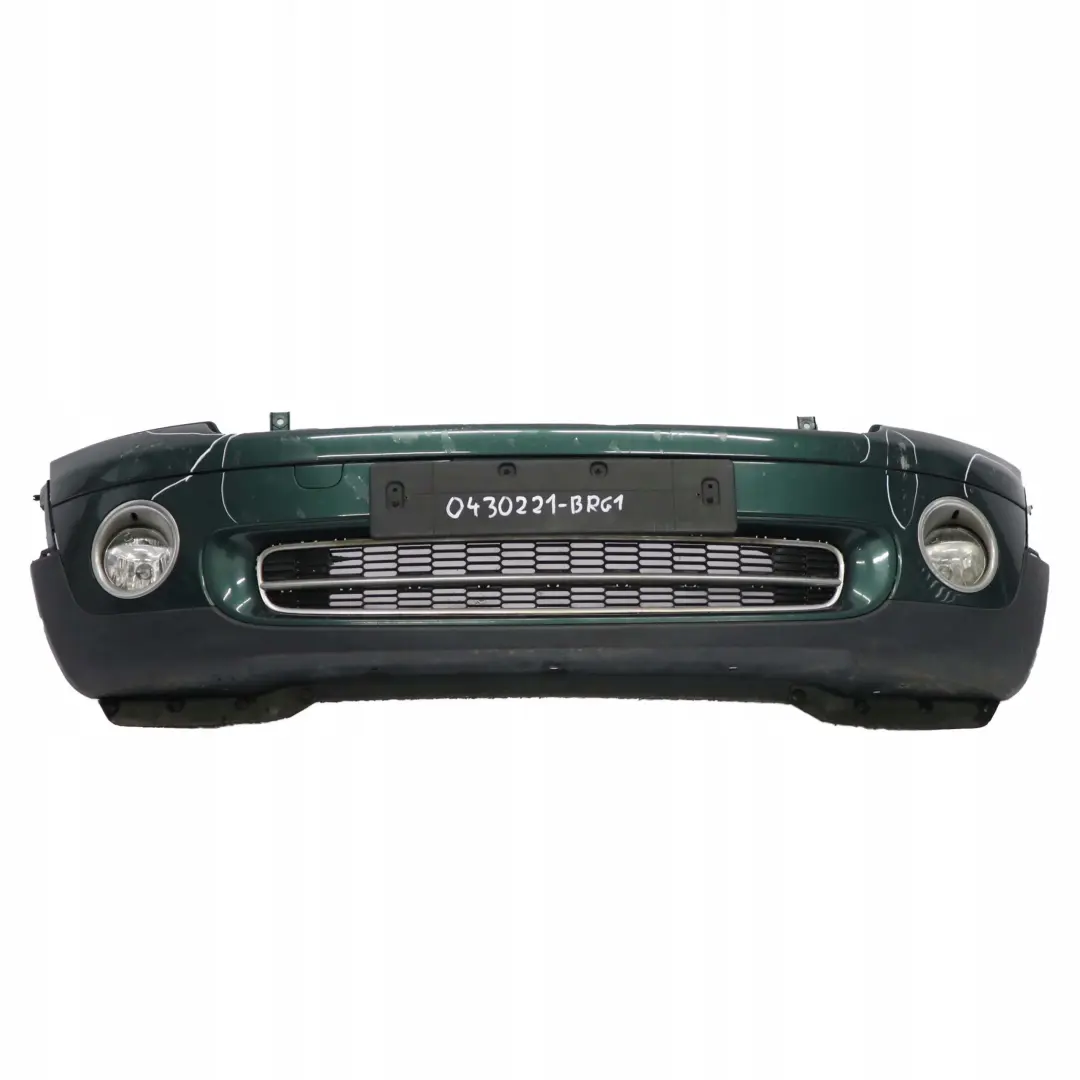BMW Mini R55 R56 1 Complete Front Bumper Trim Panel British Racing Green - A67 - SKU 0430221-BRG1 - Part number 0430221