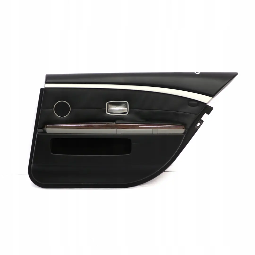 Right Door Card Leather Nasca Black Lining Trim pour BMW E66 Long Rear à propos du numéro de pièce 9154750 BMW E66 Long Rear Right Door Card Leather Nasca Black Lining Trim - SKU 9154750 - Numéro de pièce 9154750