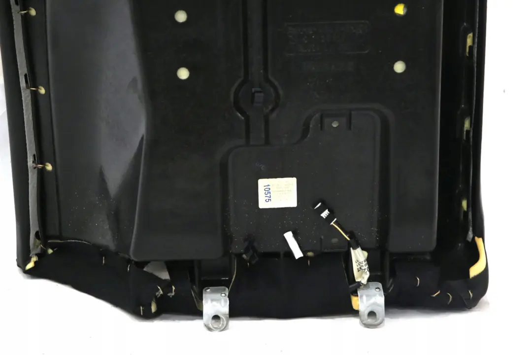 BMW 7 E65 E66 Rear Seat Left N/S Backrest Cover Leather Pearl Black - SKU 7110183 - Part number 7110183