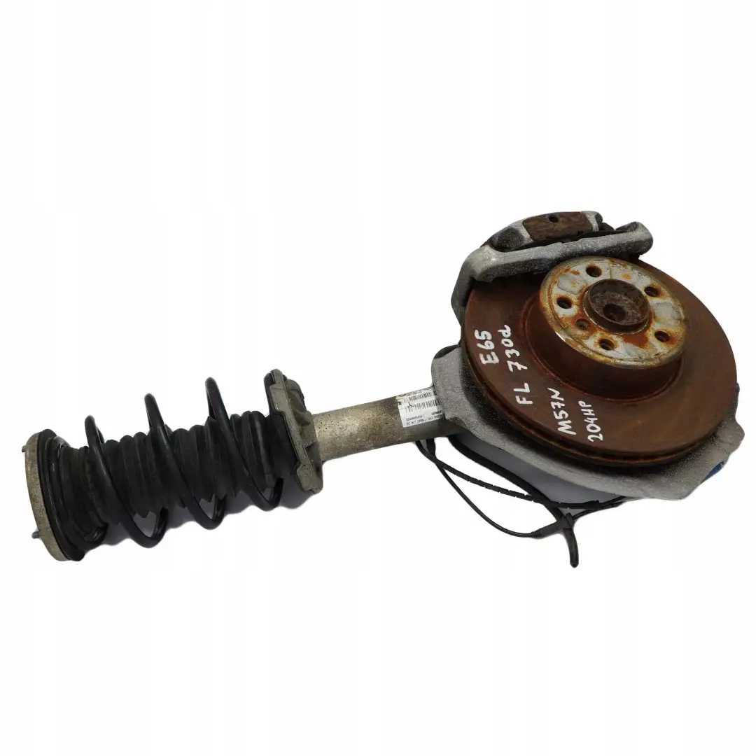 M57N Delantero Izquierdo Pierna Freno Disco Suspension Portador para BMW E65 730d con número de pieza 6786531 BMW E65 730d M57N Delantero Izquierdo Pierna Freno Disco Suspension Portador - SKU 6752597 - Número de pieza 6786531