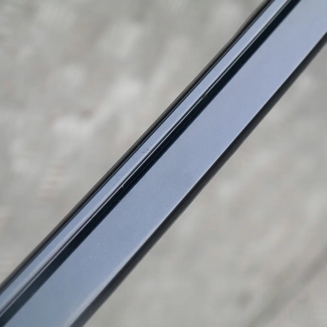 Left Roof Moulding Railing Gutter Rail N/S Orientblau Blue 317 to BMW E60 with Part number 7070195 BMW E60 Left Roof Moulding Railing Gutter Rail N/S Orientblau Blue 317 - SKU 0031141-OB - Part number 7070195