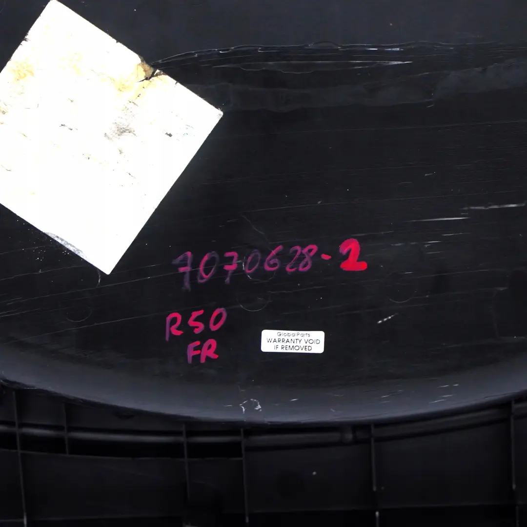 Delantera Derecha Tarjeta de Puerta Trim Pantera Negro Aleacion Patina para Mini R50 con número de pieza 7070628 Mini R50 Delantera Derecha Tarjeta de Puerta Trim Pantera Negro Aleacion Patina - SKU 7070628-2 - Número de pieza 7070628
