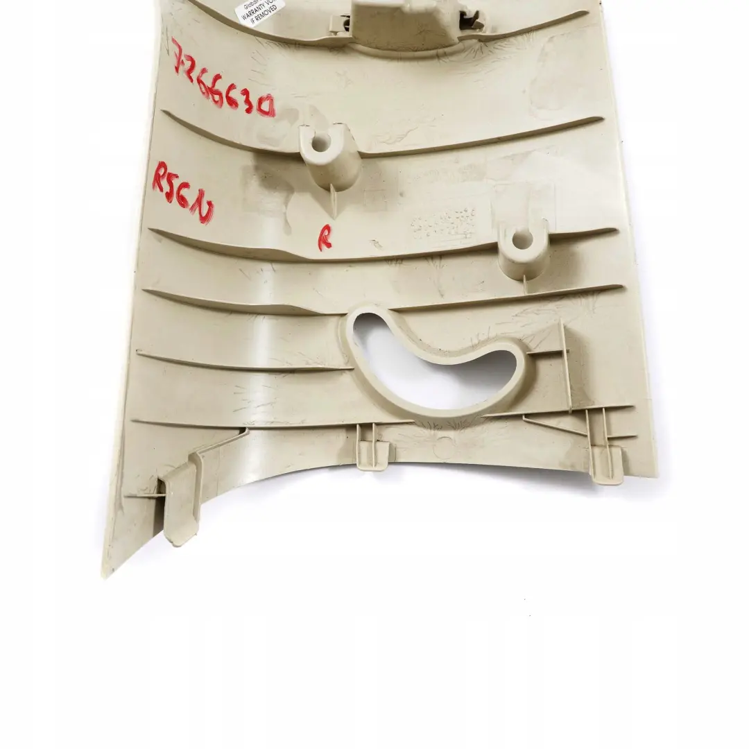 BMW MINI Cooper One R56 LCI Trim Cover Column C Right O/S Light Beige 7141534 - SKU 7266630 - Part number 7266630