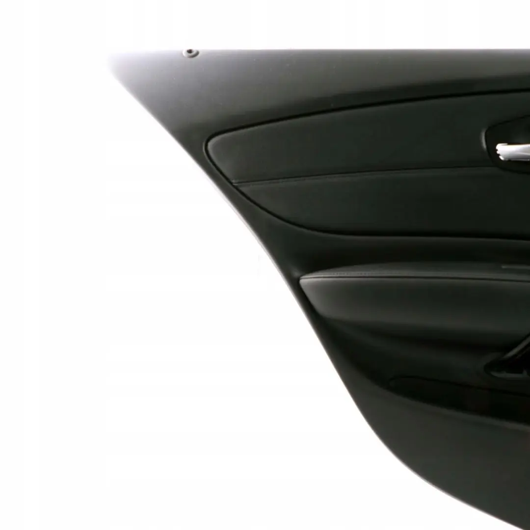Left N/S Door Card Lining Panel Leather Boston Black to BMW 1 Series E87 LCI Rear with Part number 7224353 BMW 1 Series E87 LCI Rear Left N/S Door Card Lining Panel Leather Boston Black - SKU 7224353 - Part number 7224353