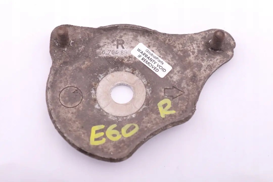 Axle Right O/S Stopper Plate to BMW 5 6 Series E60 E61 E63 E64 Rear with Part number 6764890 BMW 5 6 Series E60 E61 E63 E64 Rear Axle Right O/S Stopper Plate - SKU 6764890 - Part number 6764890