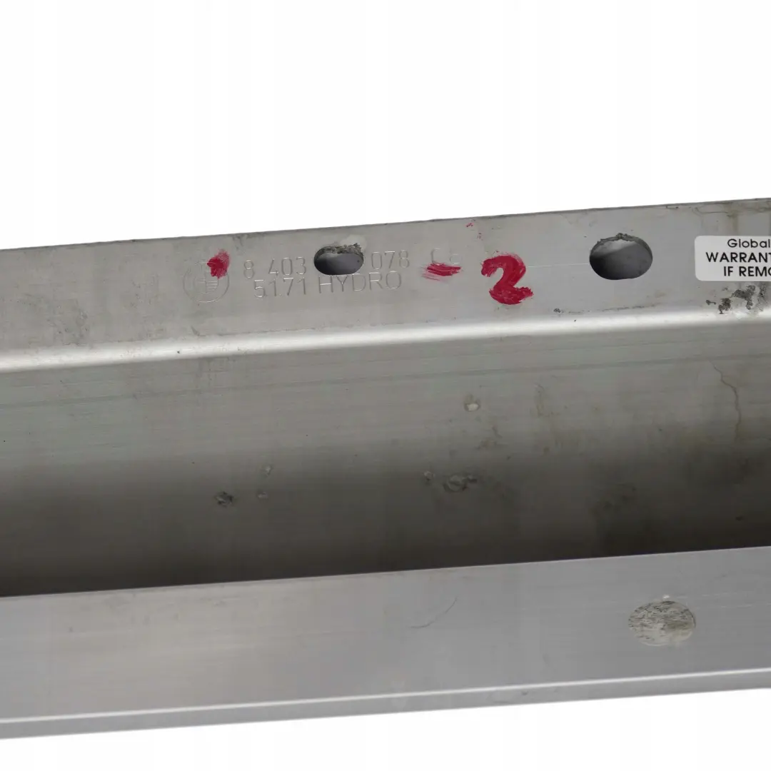 BMW X5 er E53 Aluminium Seite Schritt Blende Trittbrett Rechts - SKU 8403078-2 - Teilenummer 8403078