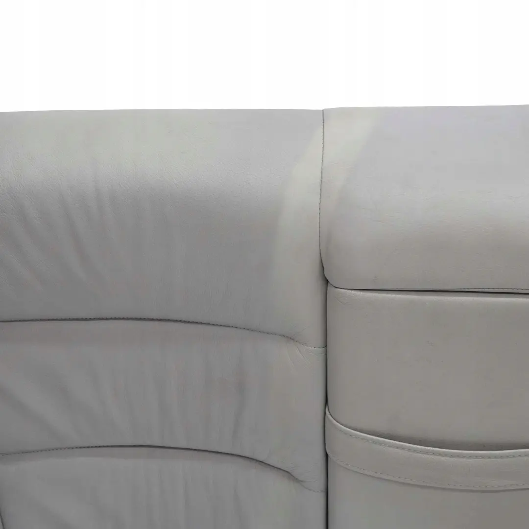 Bench Backrest Cover Light Grey Leather Montana BMW 3 E36 Saloon Rear Seat - SKU 8180582 - Part number 8180582
