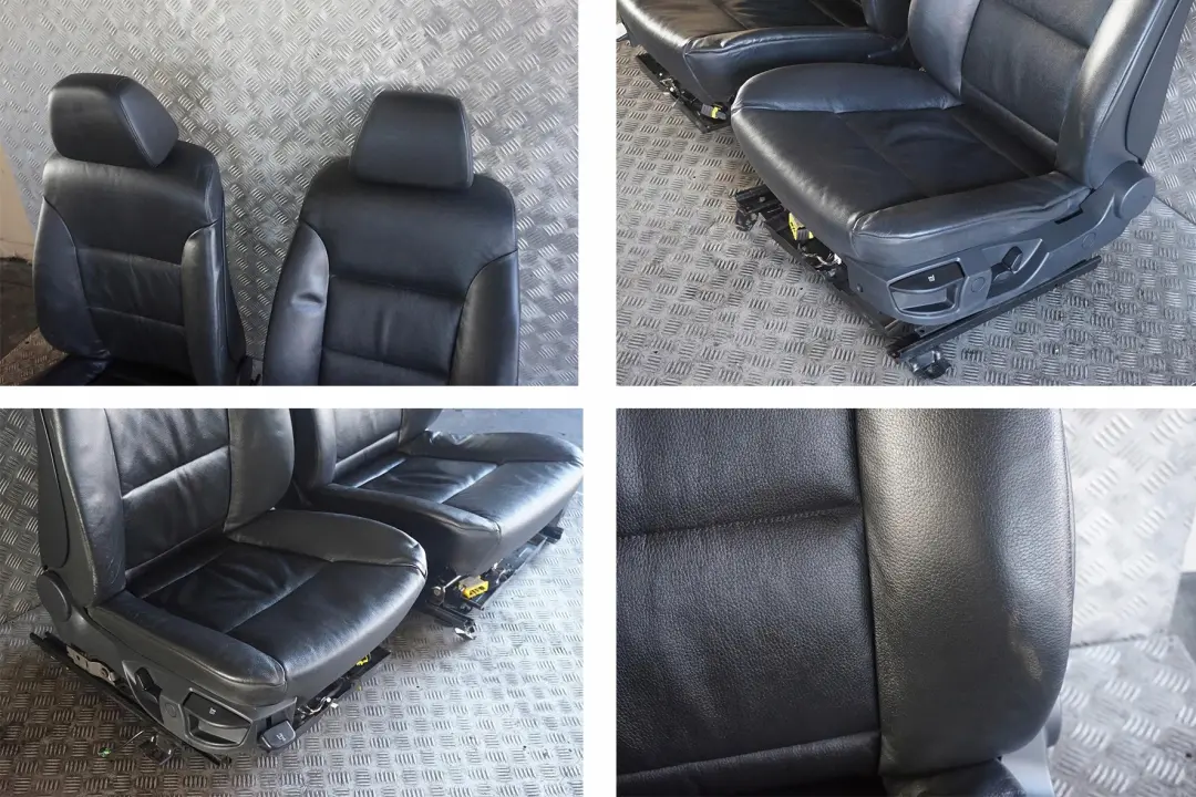 Leather Interior Seats With Door Cards to BMW 5 Series Black with Part number e60 BMW 5 Series Black Leather Interior Seats With Door Cards - SKU rhd-E60 Black Leather Seats - Part number e60