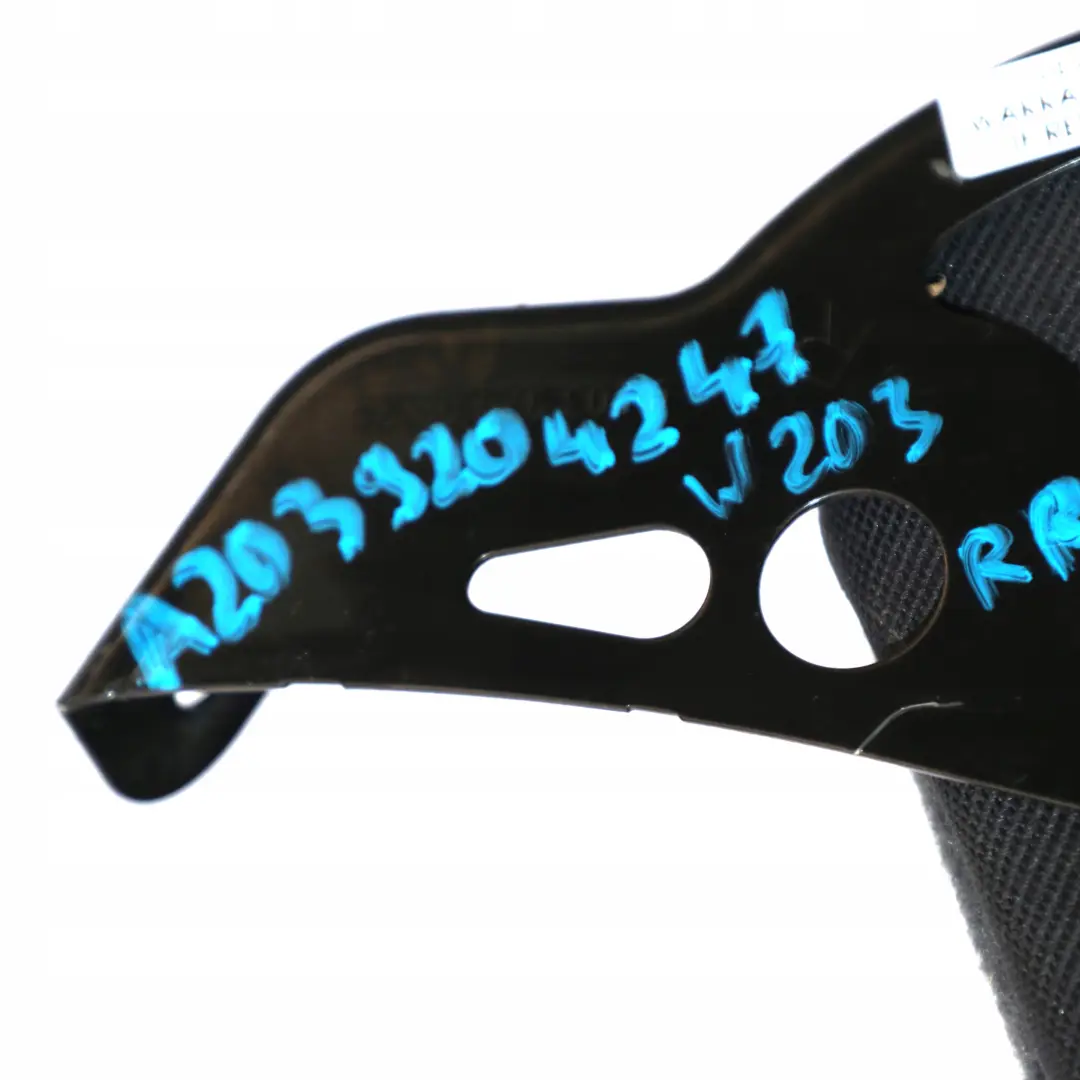 Mercedes Benz Classe C W203 Sedile Posteriore Destra Resto Fodera Tessuto Nero - SKU A2039204247 - Numero di parte A2039204247