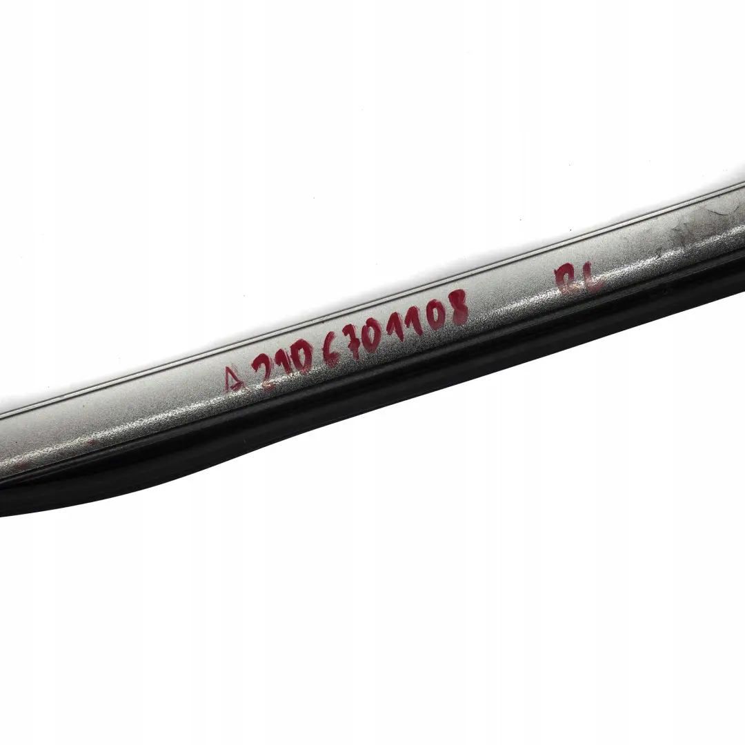  Mercedes-Benz E W210 Left N/S Door Window Cover Strip Top Brillantsilber Silver - SKU A2106981189-BRS - Part number A2106981189