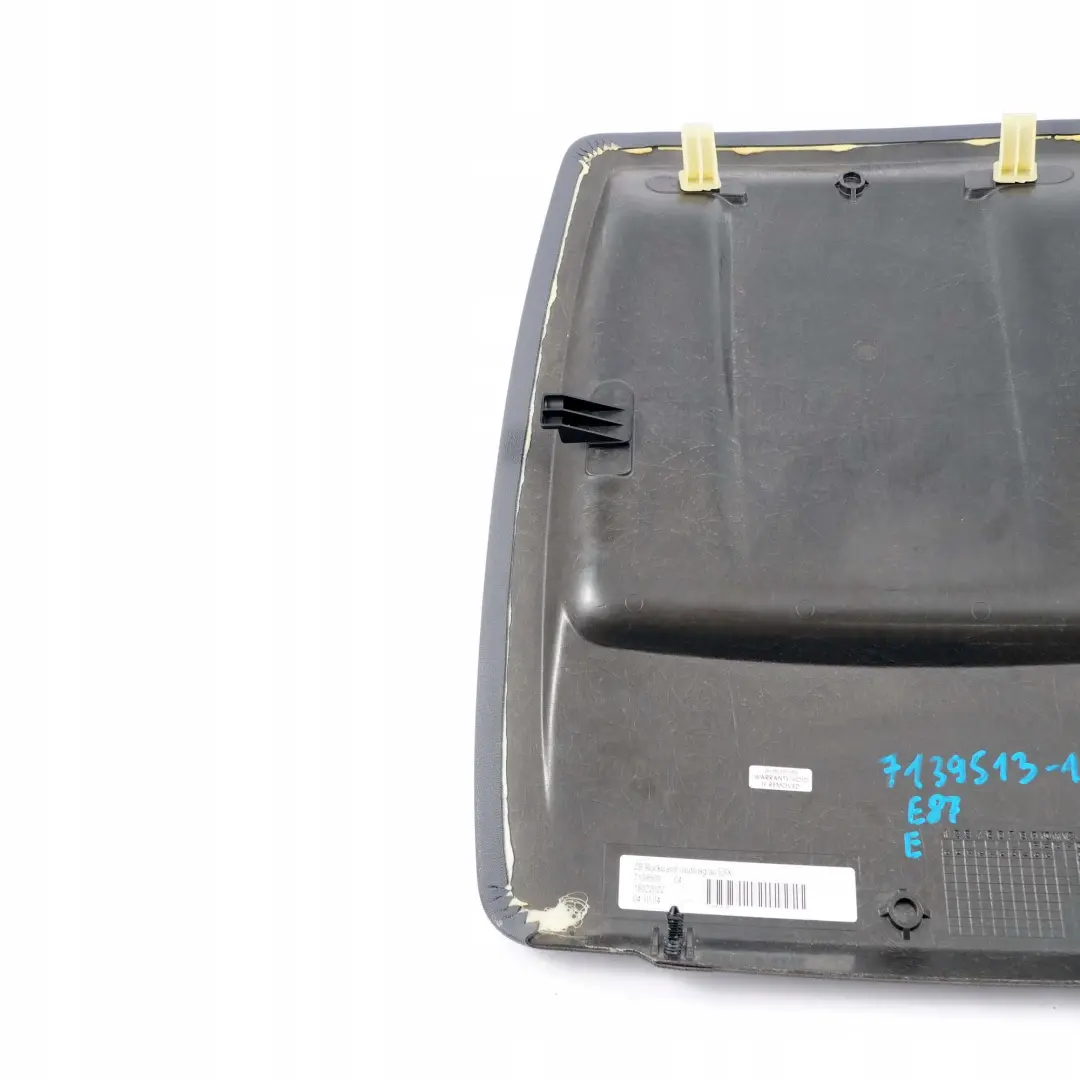 BMW 1 er E87 Vordersitz Rückwand Abdeckung Alaska Grau 52107139513 7139513 - SKU 7139513-1 - Teilenummer 7139506