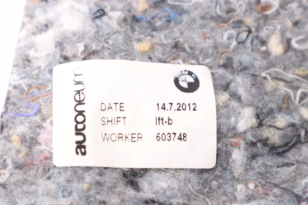 BMW F20 F21 Izolacja wygłuszenie bagażnika prawe - SKU 7221878 - Numer Części 7221878