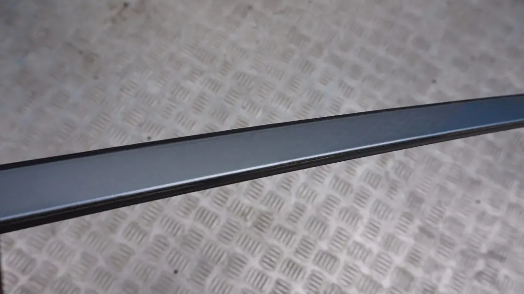 BMW E81 E87 Right Roof Moulding Railing O/S Bluewater Metallic Blue Water 896 - SKU 0032702-WB - Part number 0032702